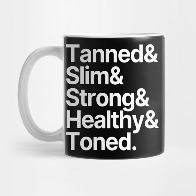 Fitness | Tanned Slim Strong Healthy Toned by Positive Lifestyle Online